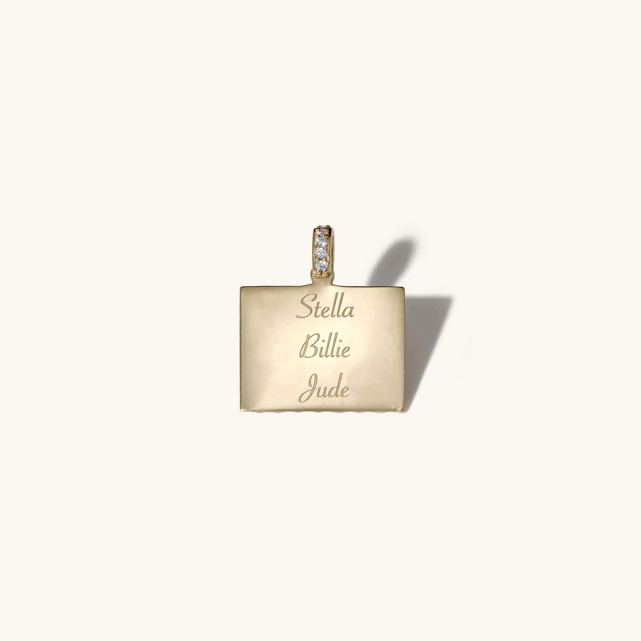 10K Gold 1960s Calendar Multi-Date Customizable Pendant