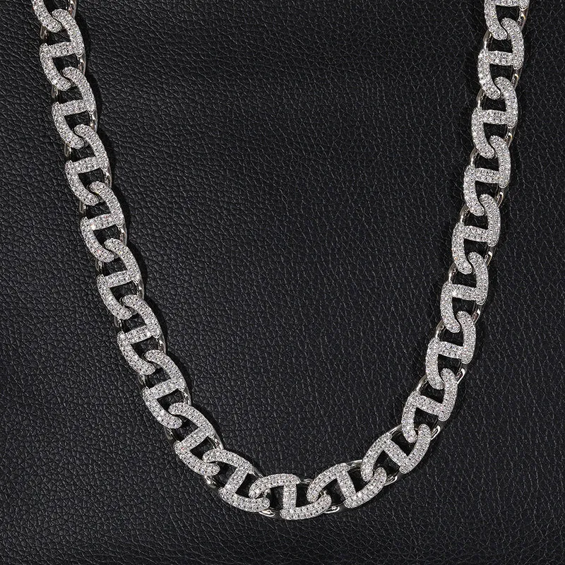 13mm Unique Pattern Iced Out Chain/Bracelet