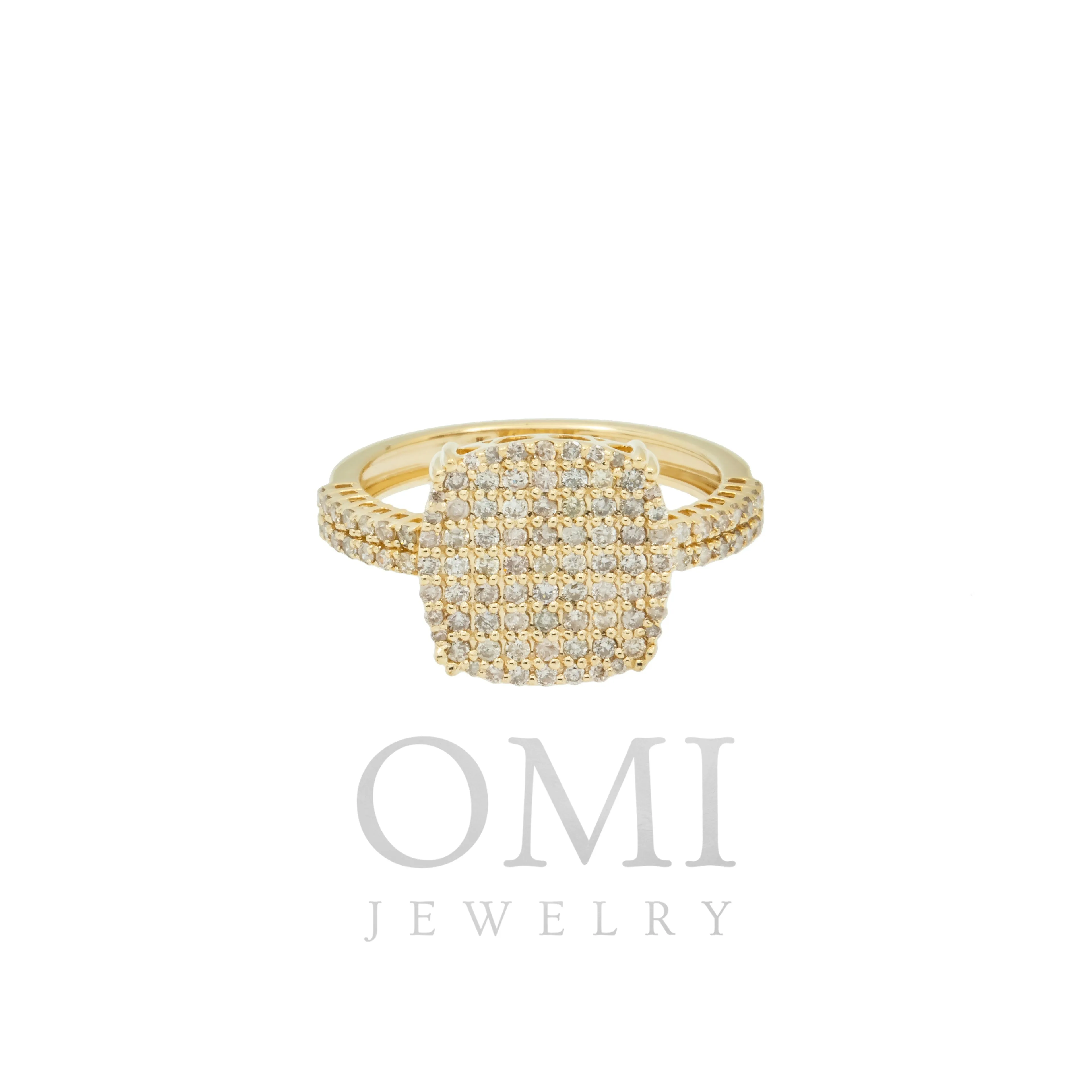 14K GOLD ROUND DIAMOND RING 0.82 CT