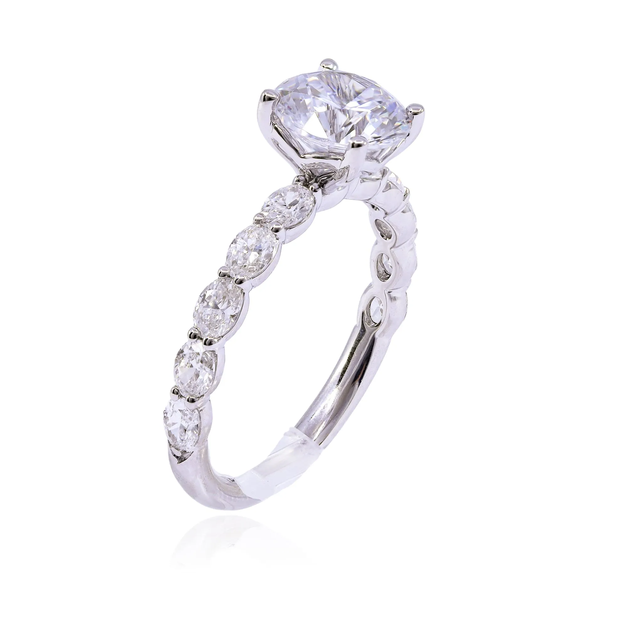 14K WHITE GOLD DIAMOND ENGAGEMENT RING - SETTING ONLY