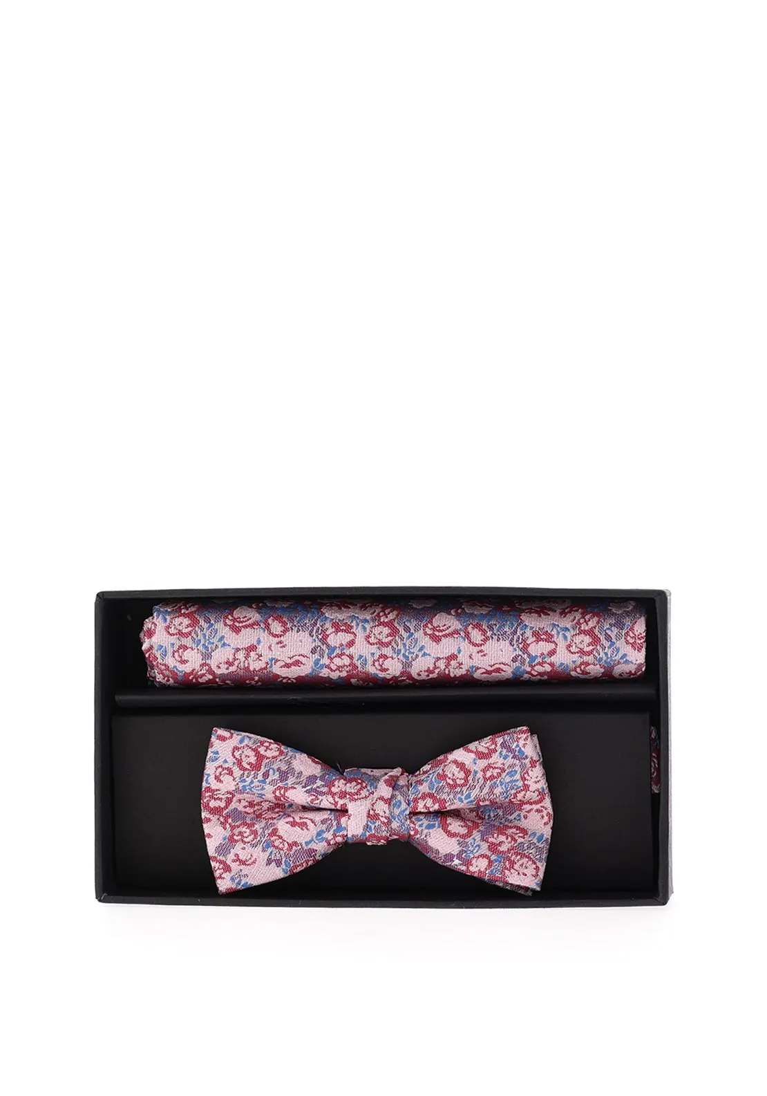 1880 Club Bow Tie & Pocket Square Set, Pink