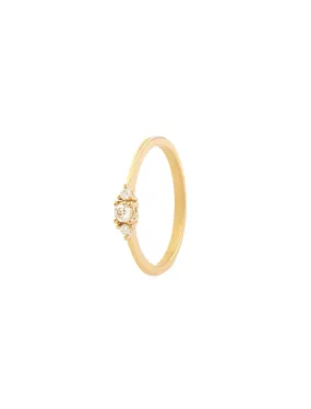 18K Gold Trio Harmony Diamond Ring