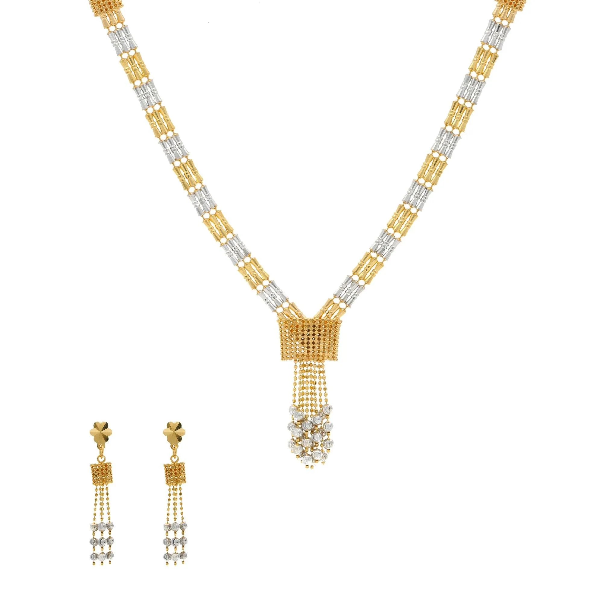 22K Yellow Gold royal and gorgeous singapore set with Earrings