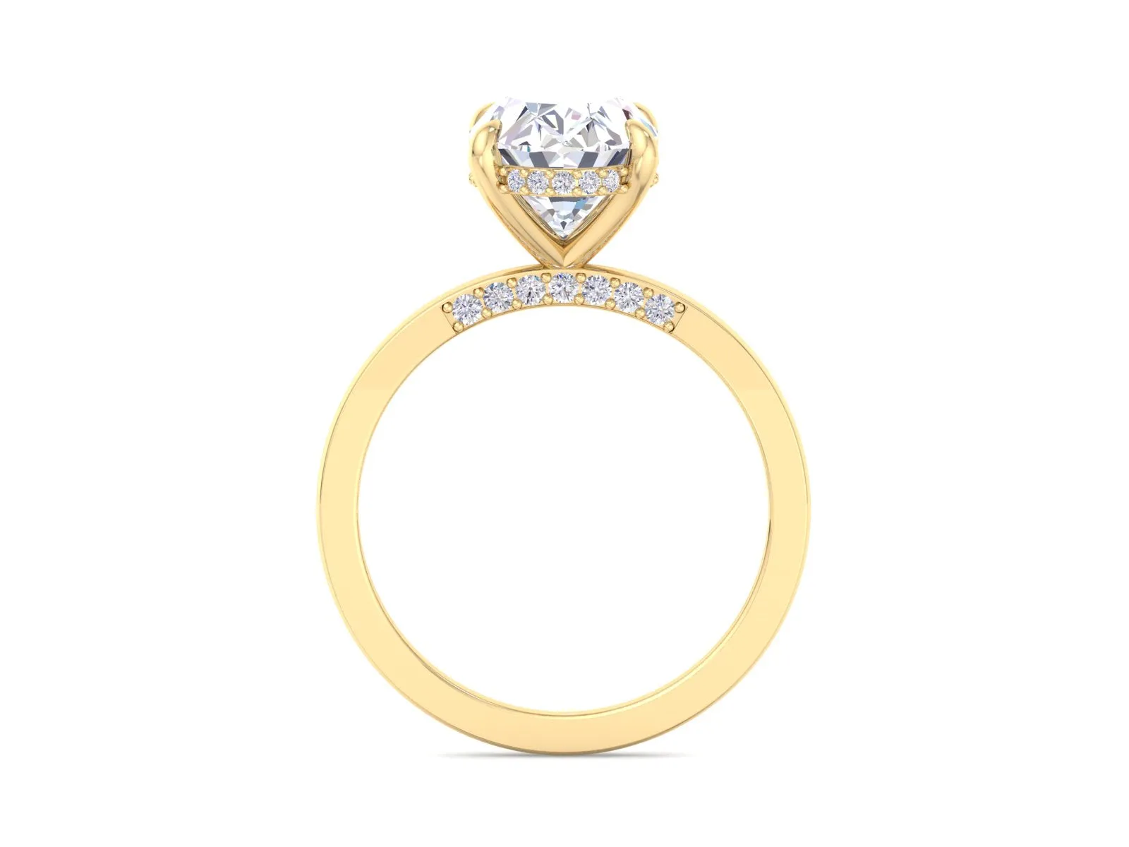 4.70CT Oval Cut Moissanite Engagement Ring, Wedding Ring