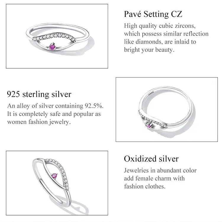 925 Sterling Silver Delicate Hollow Ring for Women Sterling Silver Promise Ring Fine Jewelry Wedding