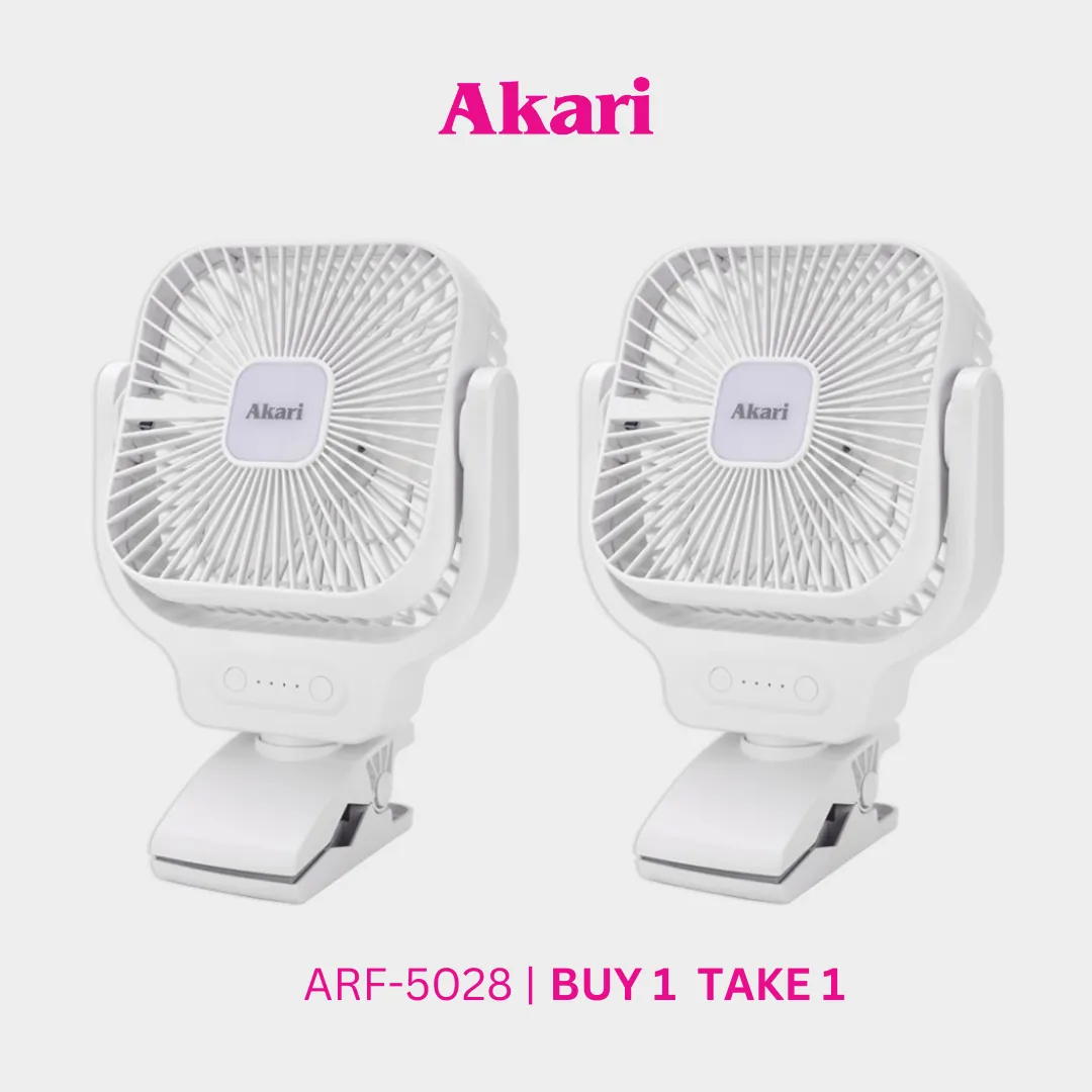 Akari B1T1 : 8 Rechargeable Clip Fan (ARF-5028)