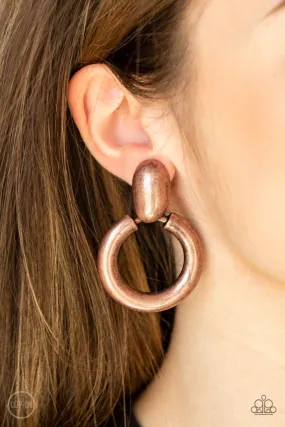 Ancient Artisan Clip On Copper - Earrings