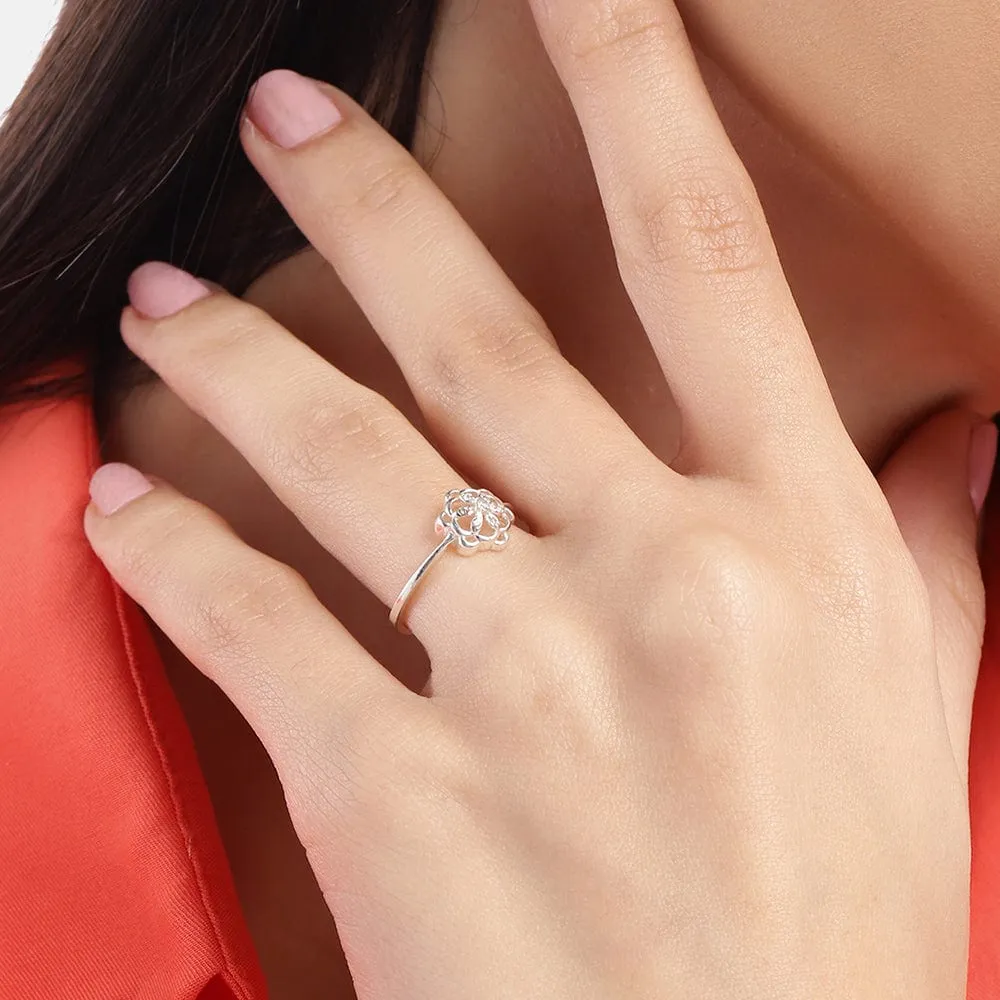 Blossom Bloom Silver Ring