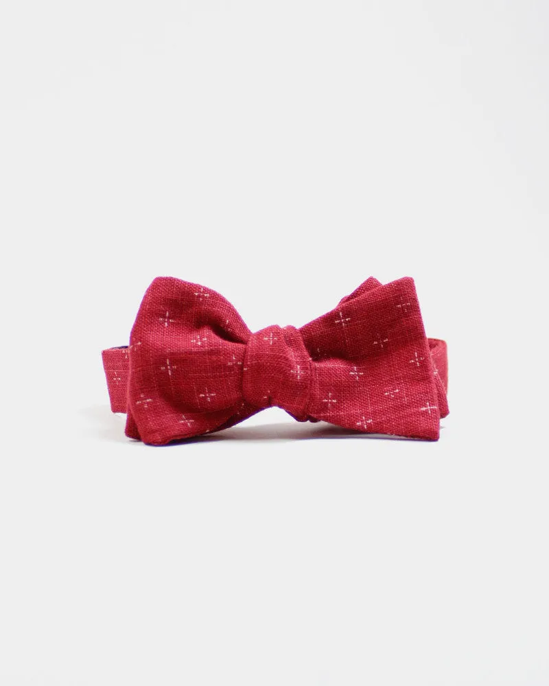 Bow Tie Red Kagasuri