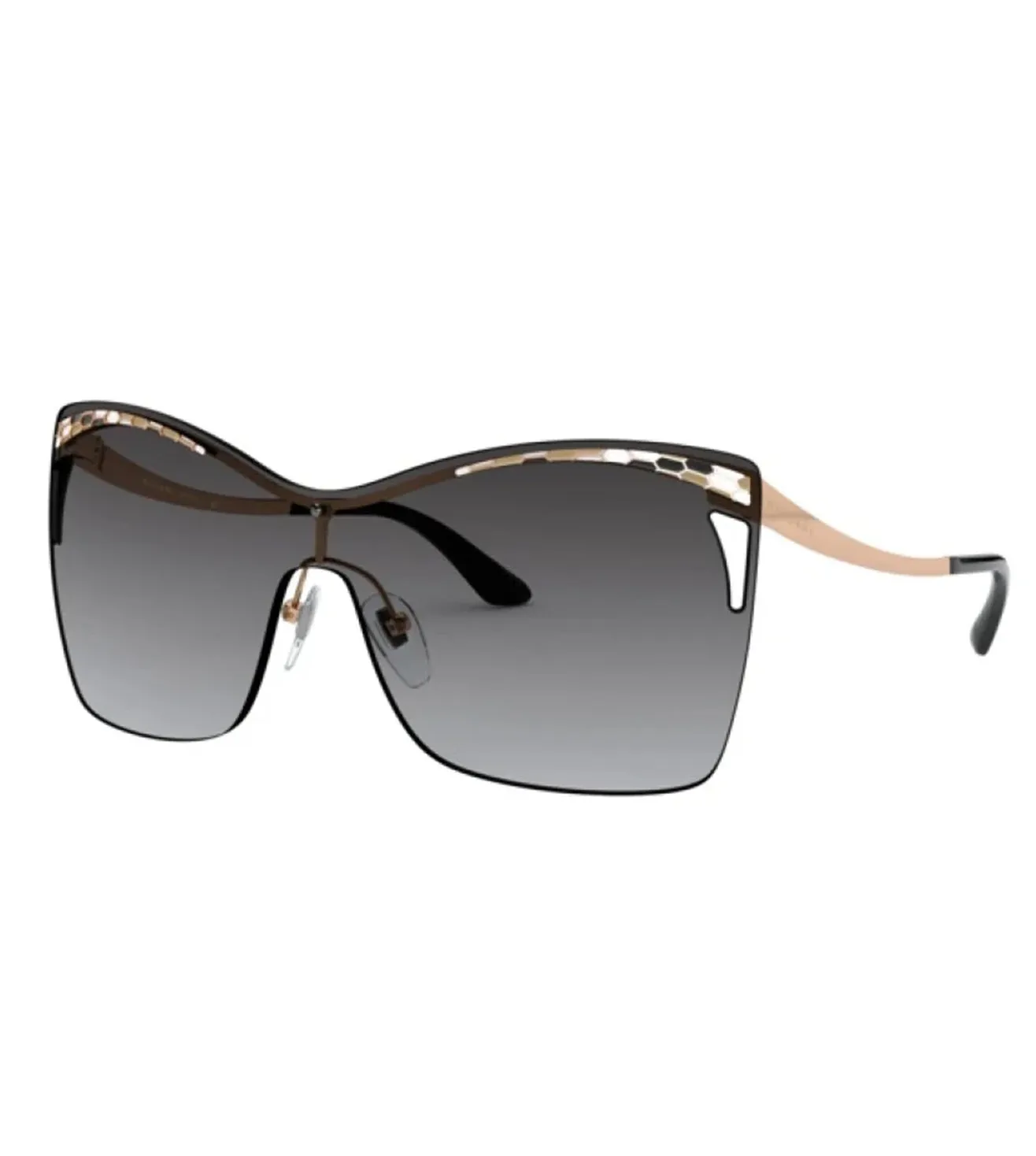 Bvlgari Women Grey Butterfly Sunglasses