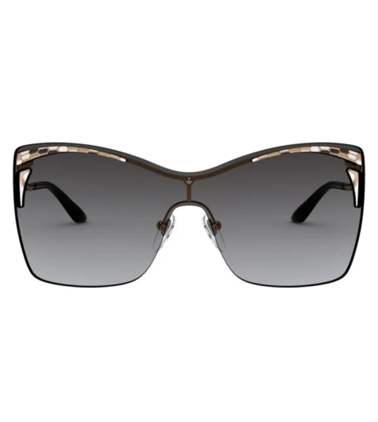 Bvlgari Women Grey Butterfly Sunglasses