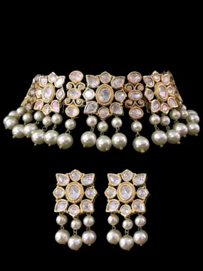 C99 Meera kundan choker with earrings ( SHIPS IN 3 WEEKS )