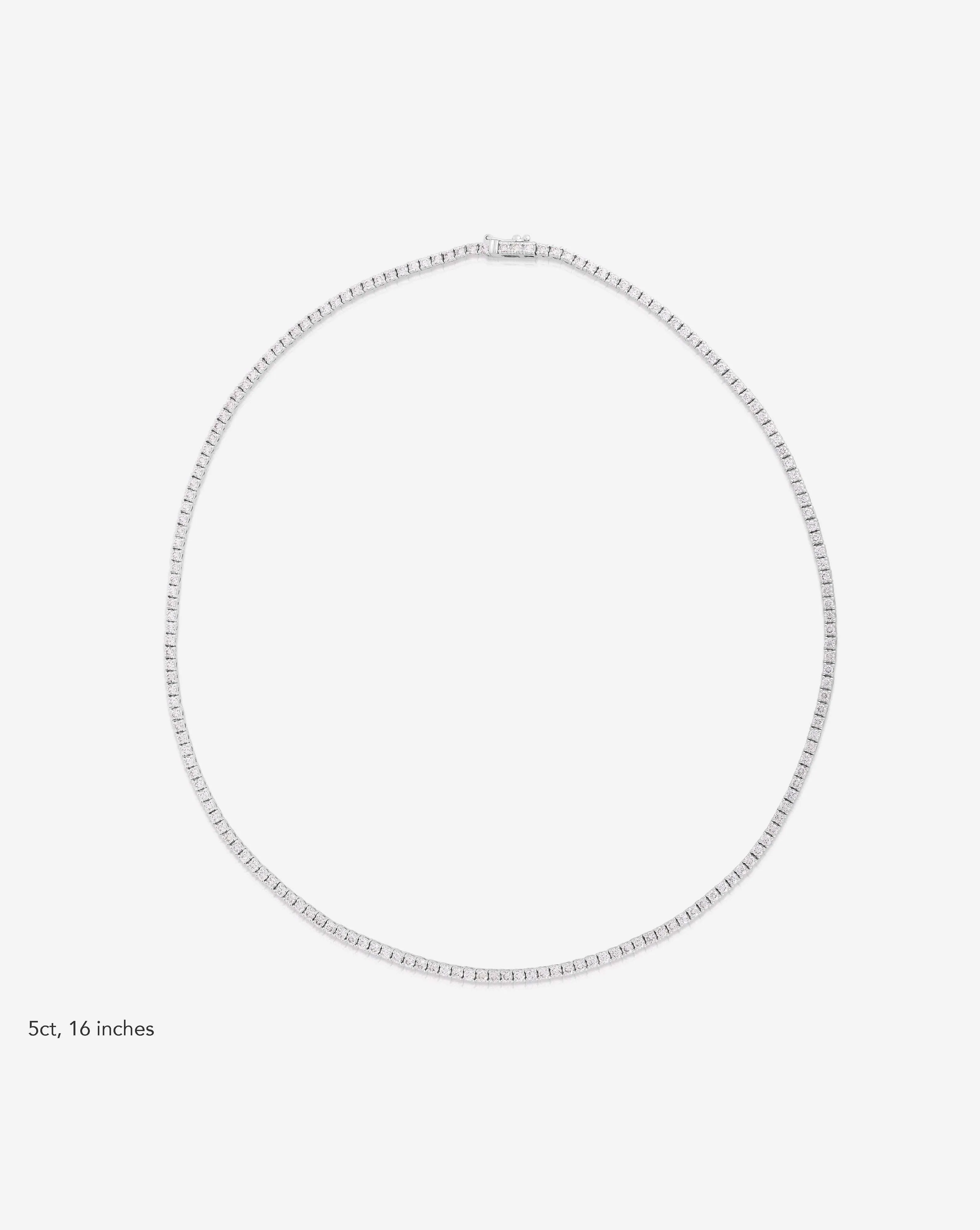 Classic Diamond Tennis Necklace