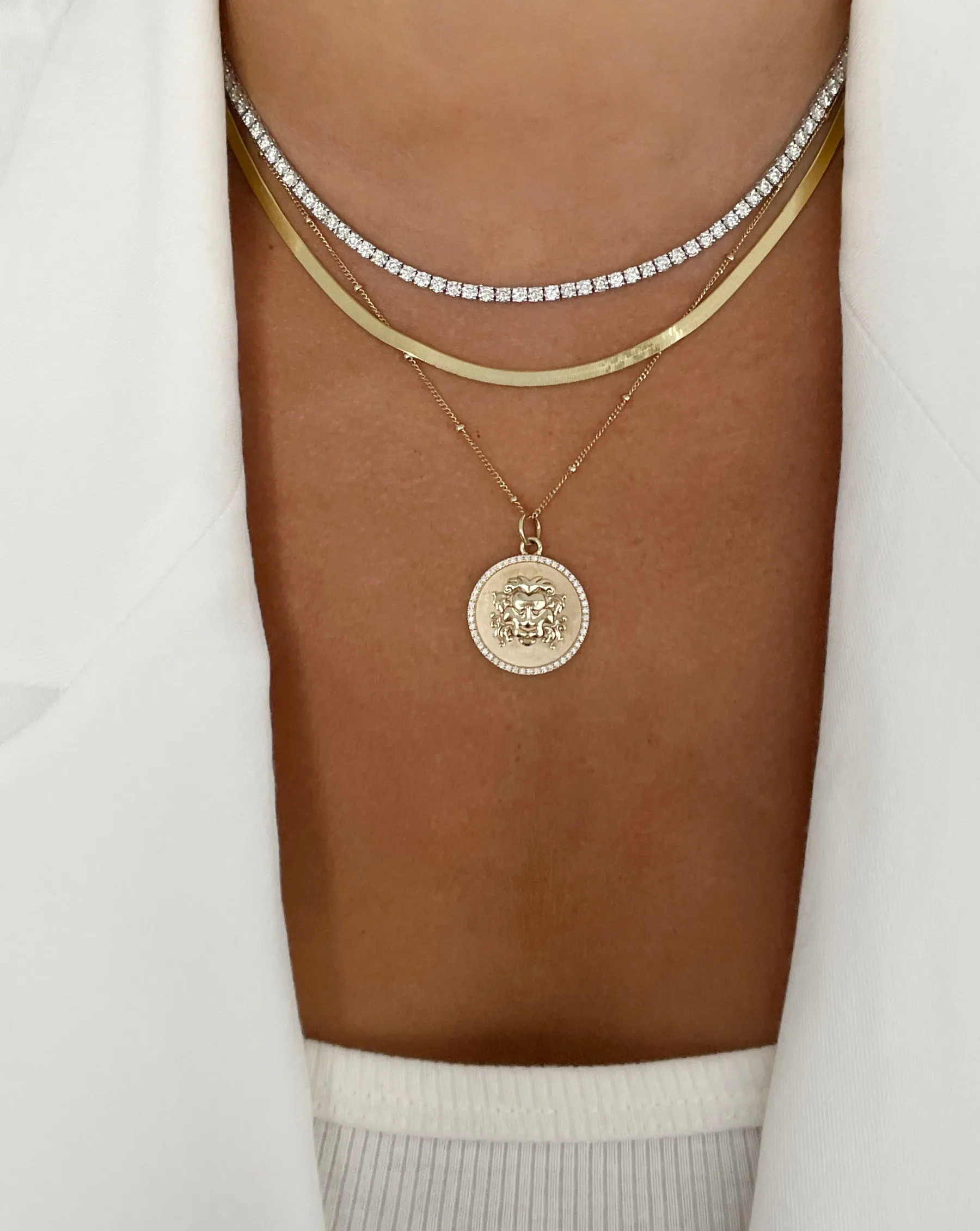 Classic Diamond Tennis Necklace