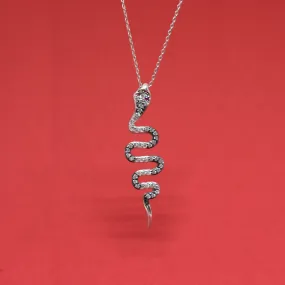 CZ Snake Necklace