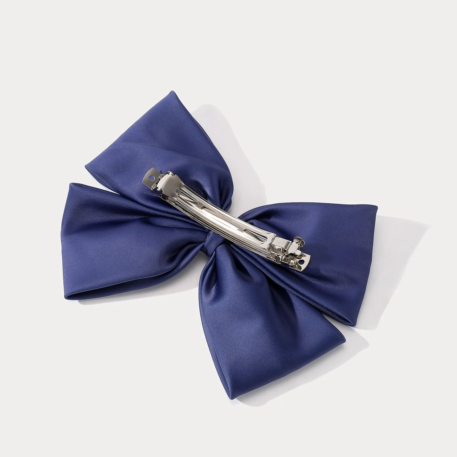 Dark Blue Bow Hair Clips