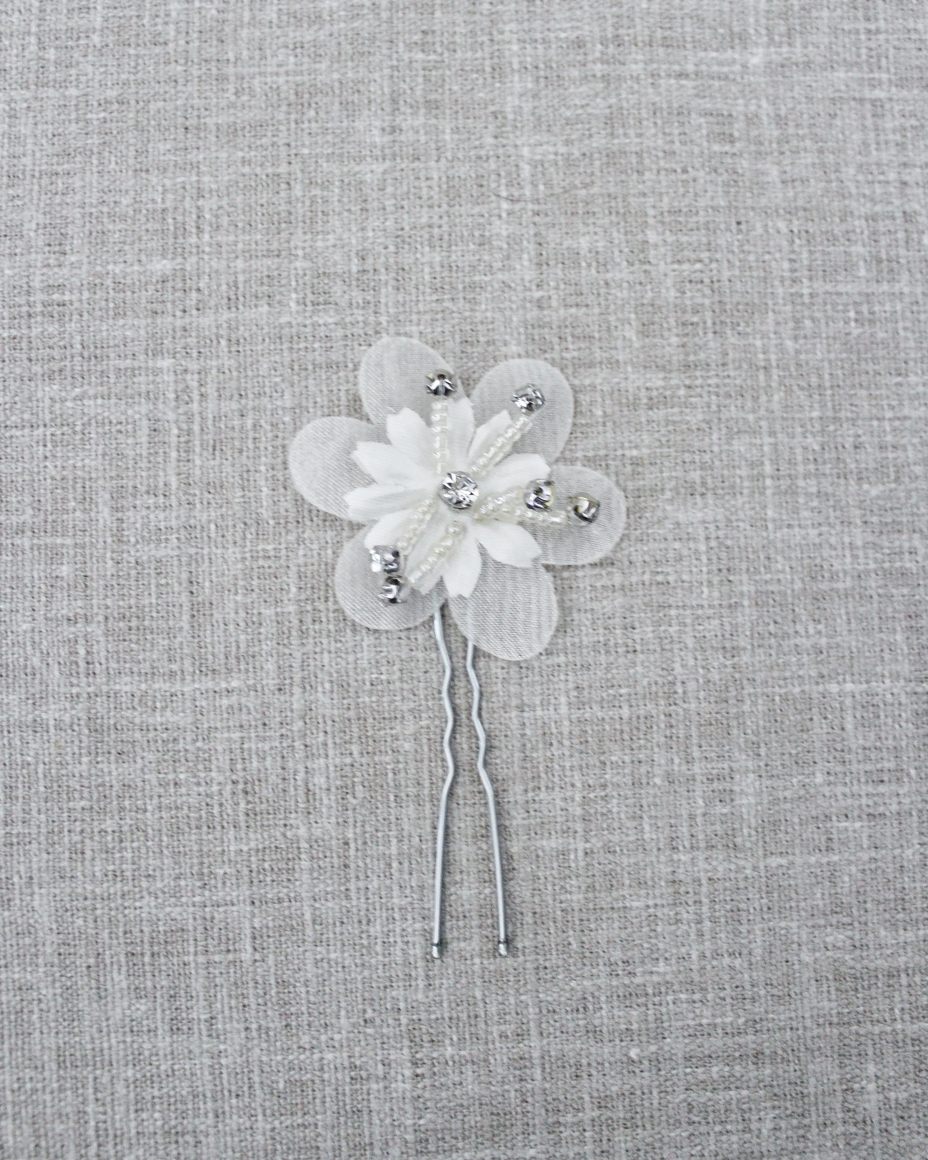 Embellished Flower Hair Pin