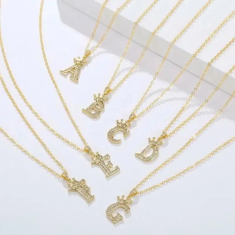 English Alphabet Letters Jewelry Women's Necklace - S4459422