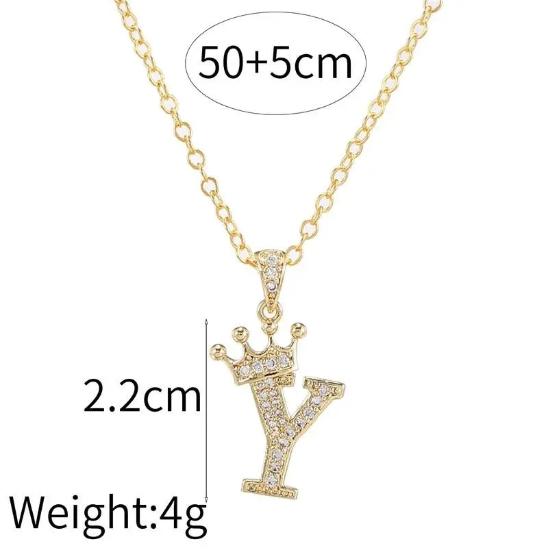 English Alphabet Letters Jewelry Women's Necklace - S4459422