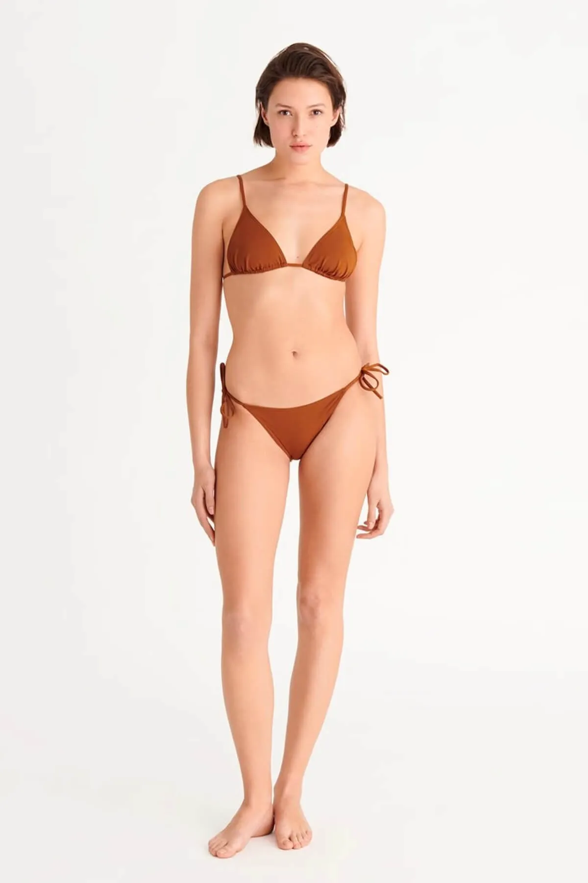 Eres Mouna Triangle Bikini Top - Caramelo