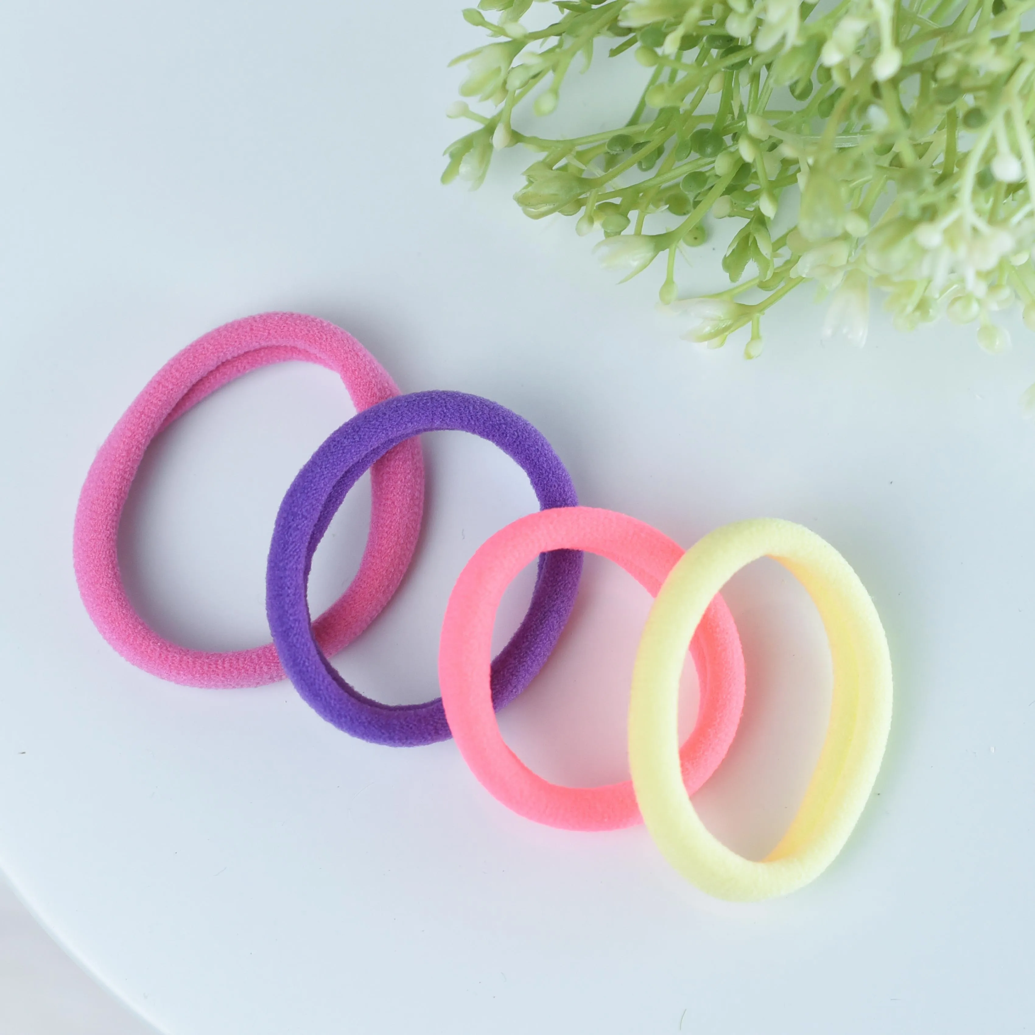 Fabric Softie Hair Ties-Brights