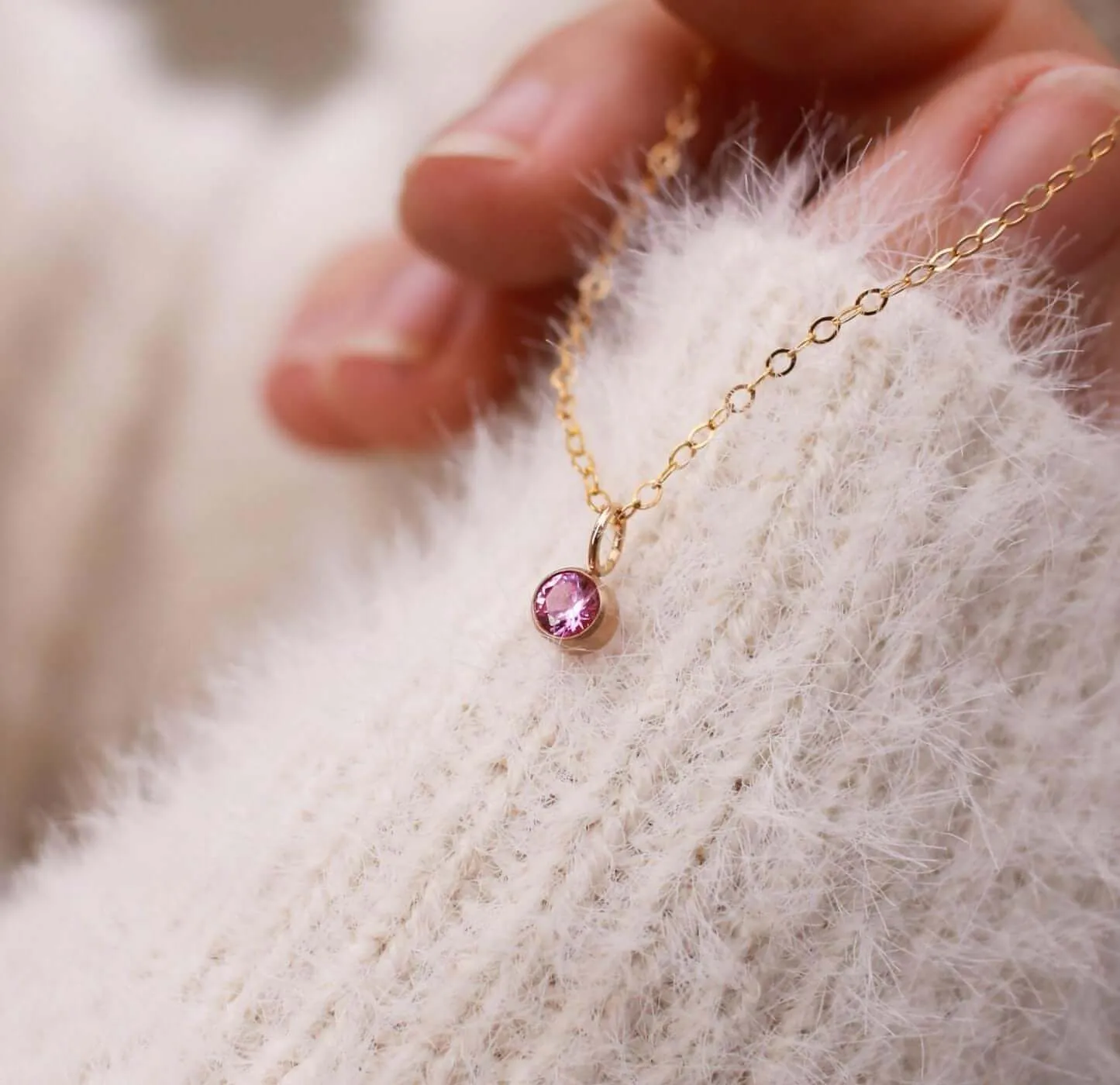 Family Birthstone Necklace