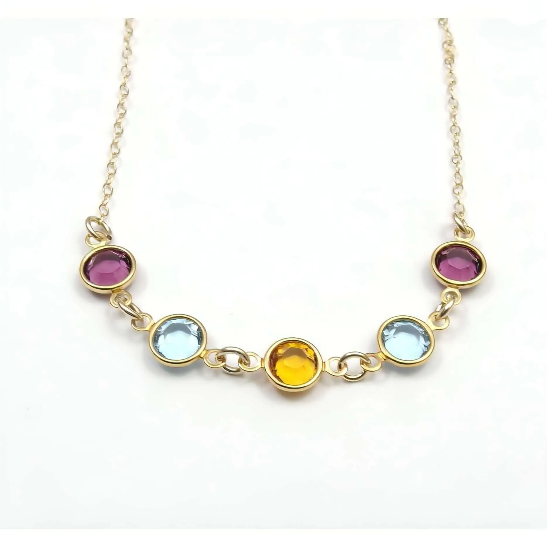 Family Birthstone Necklace