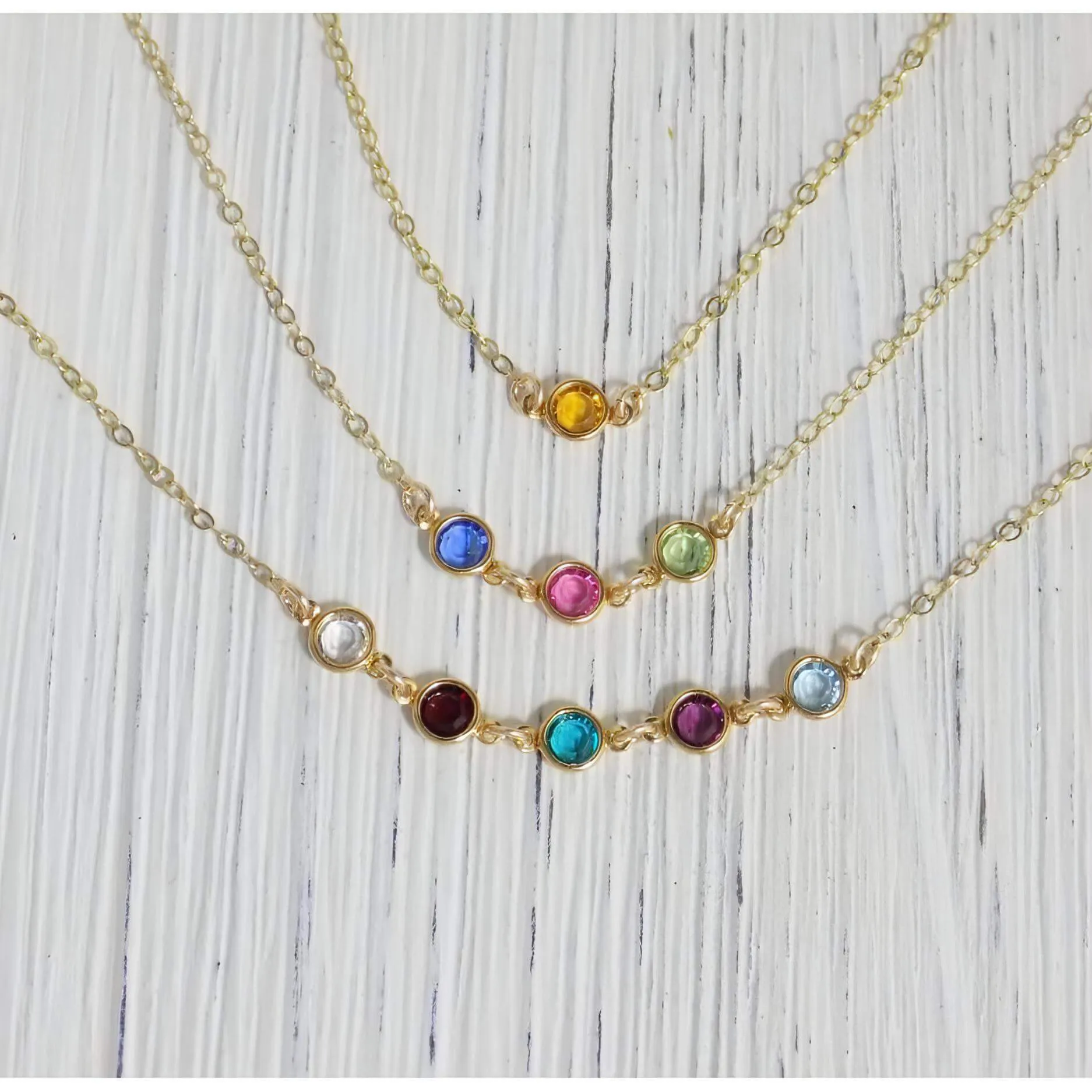 Family Birthstone Necklace