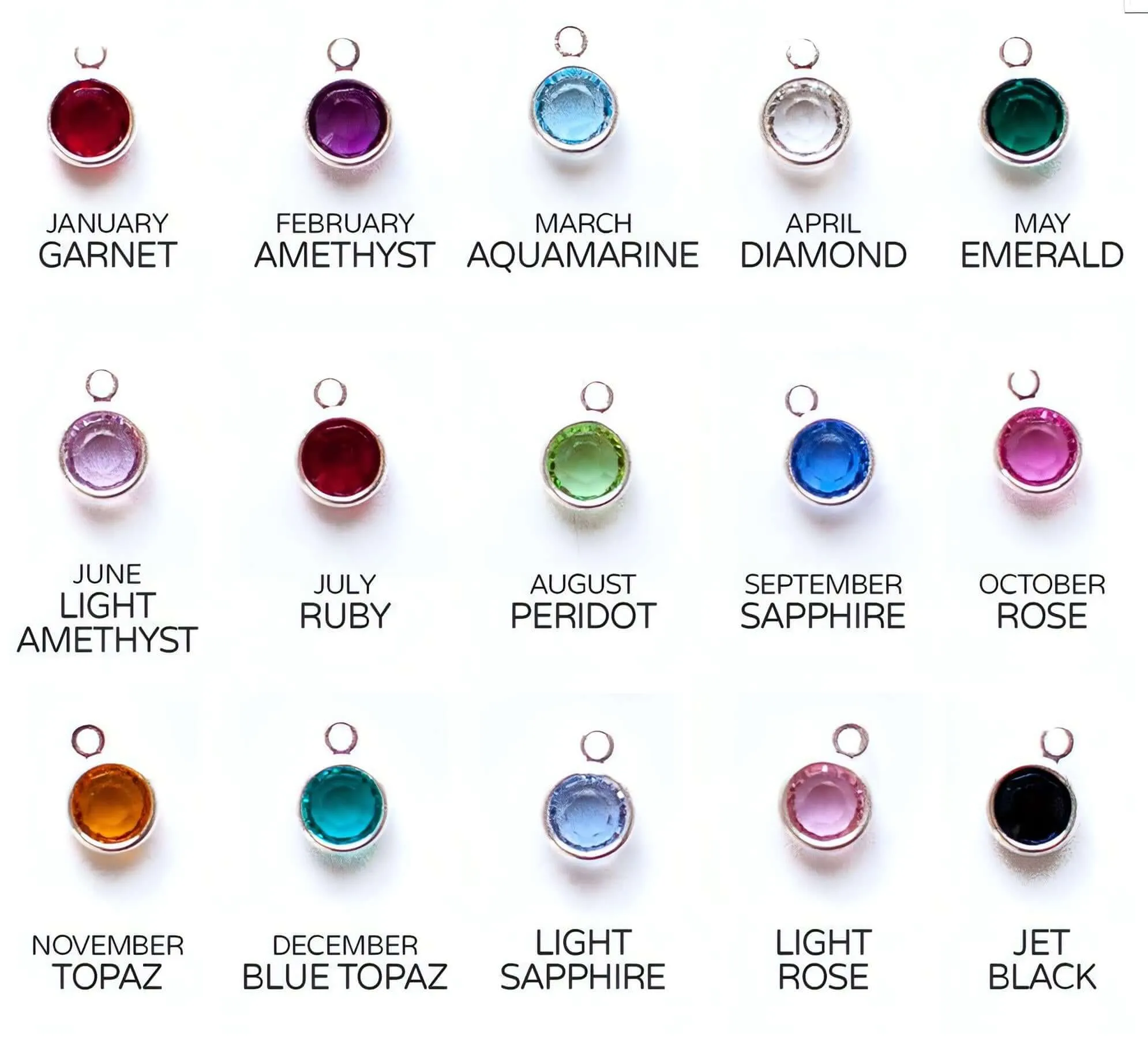 Family Birthstone Necklace