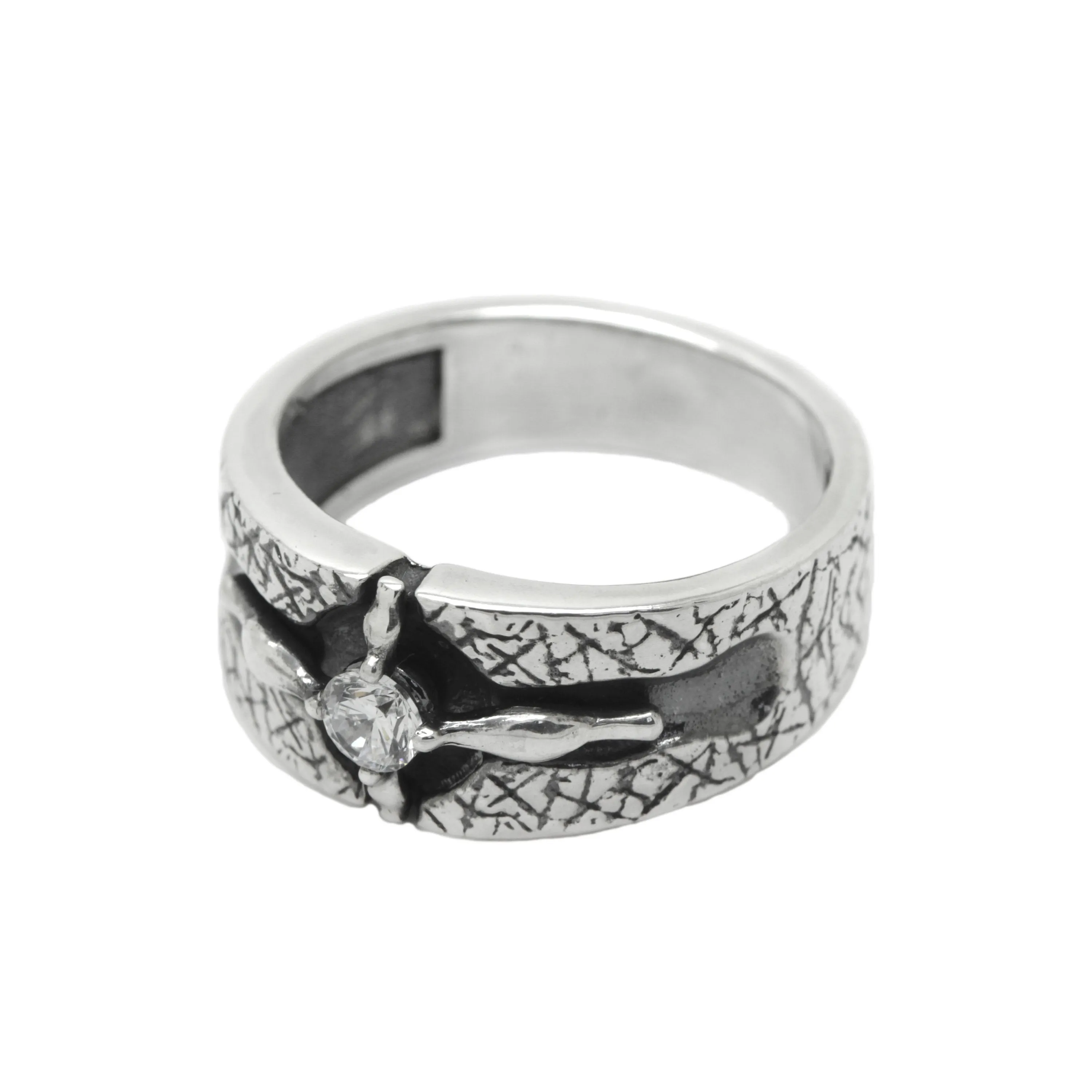 Four River of Eden Women Men Band Ring Sterling Silver