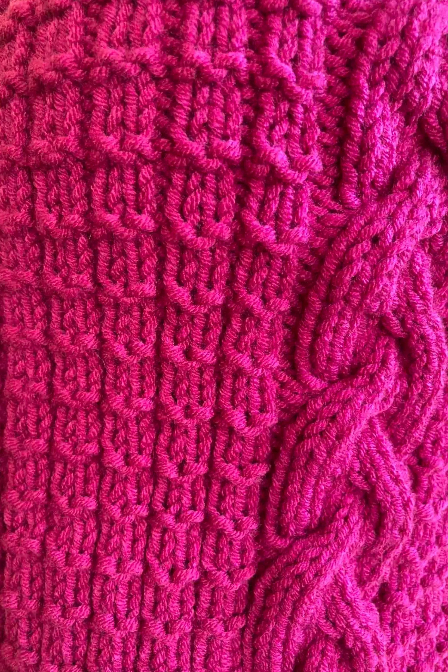 Fuchsia Bow Tie Cardigan