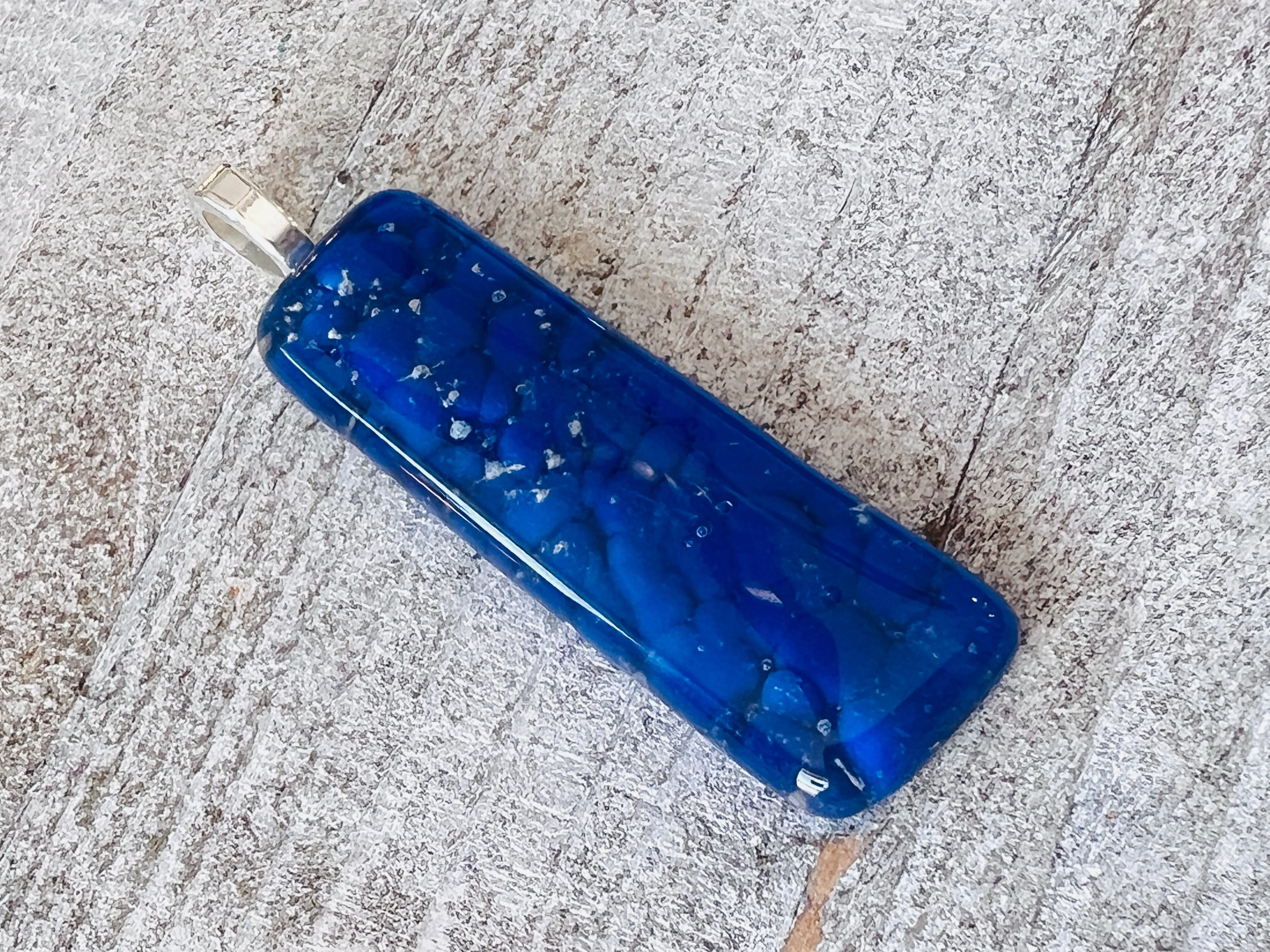 Fused Glass Pendant~ Coast Of Marseilles