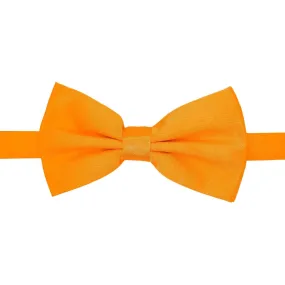 Gia Orange Satin Adjustable Bowtie