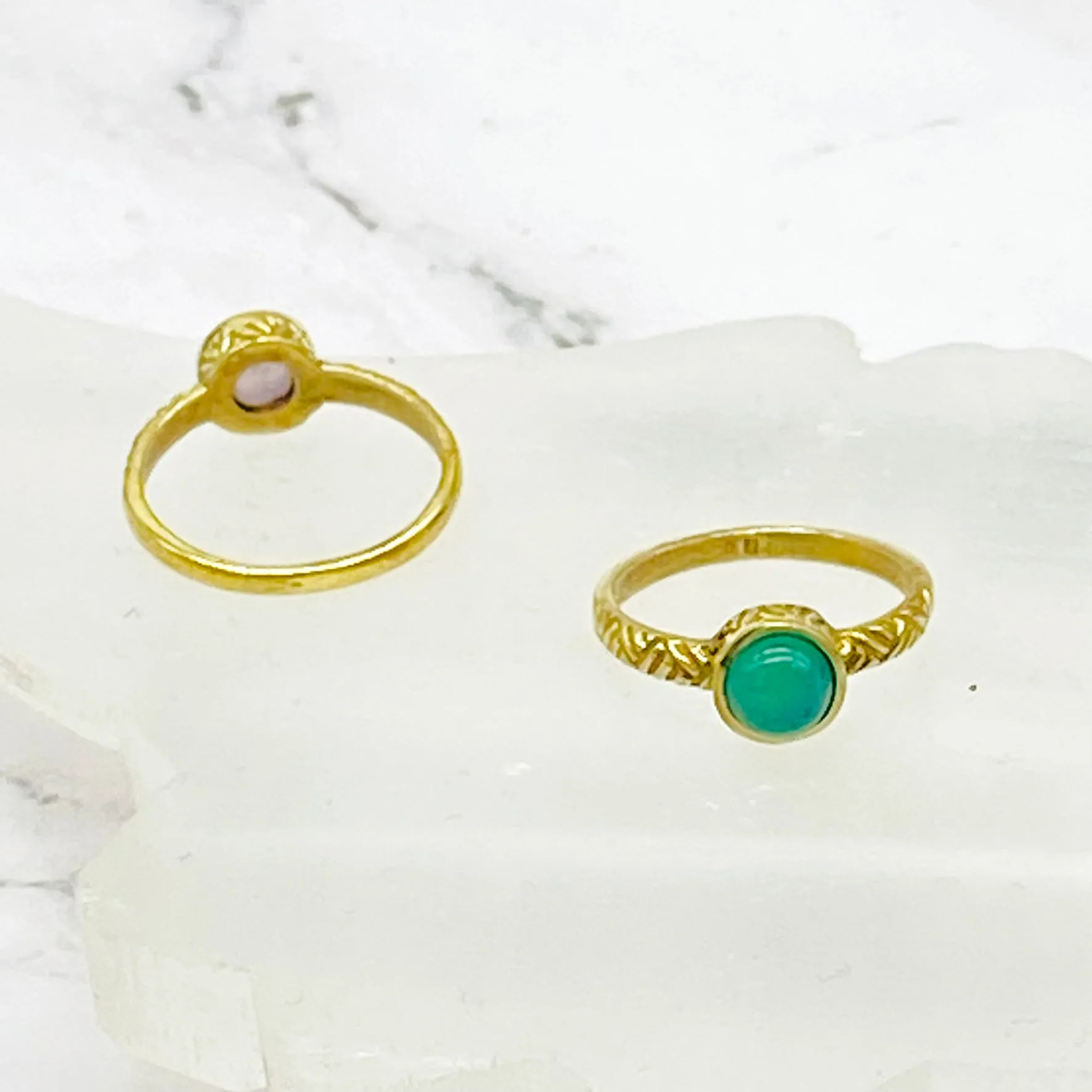 Gold Filled Stackable Rings, Crystal Rings, Handmade Jewelry, Bohemian Rings, Gift for Mom, Gold Band Rings, Fashionable Ring