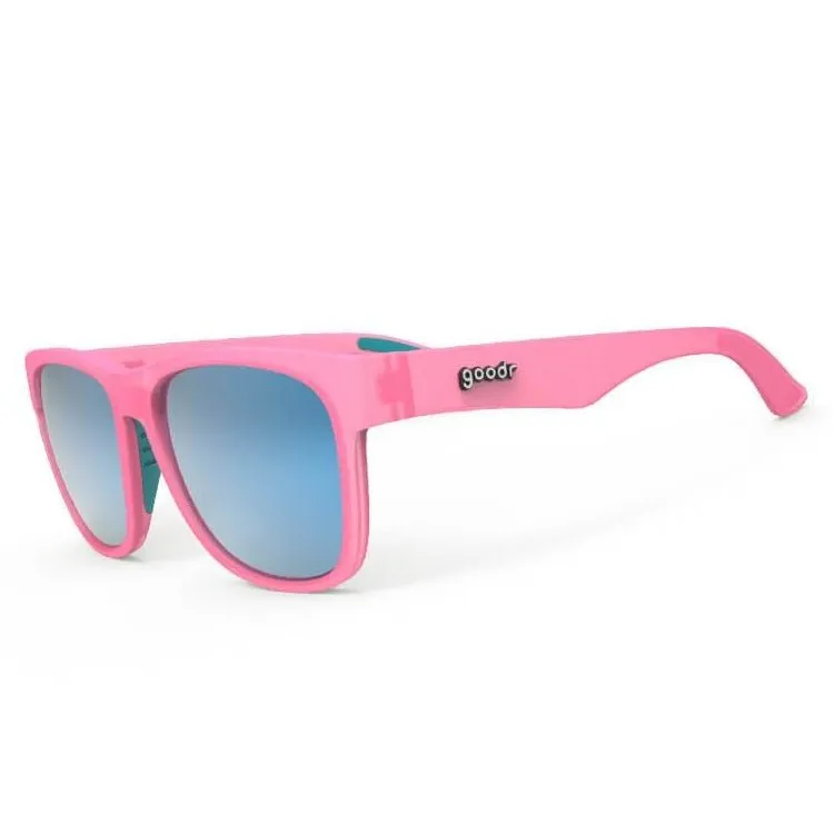 goodr BFG Polarized Sunglasses - Do You Even Pistol, Flamingo?