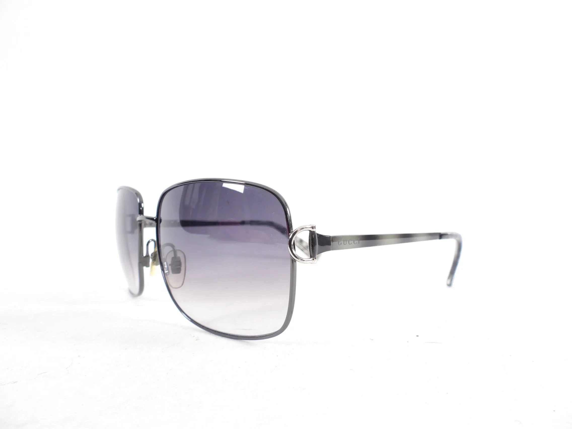 Gucci GG2873S Square Gunmetal Frame Sunglasses