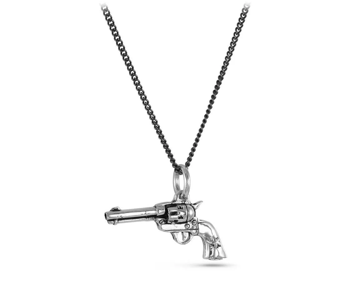 Gun Necklace - Silver