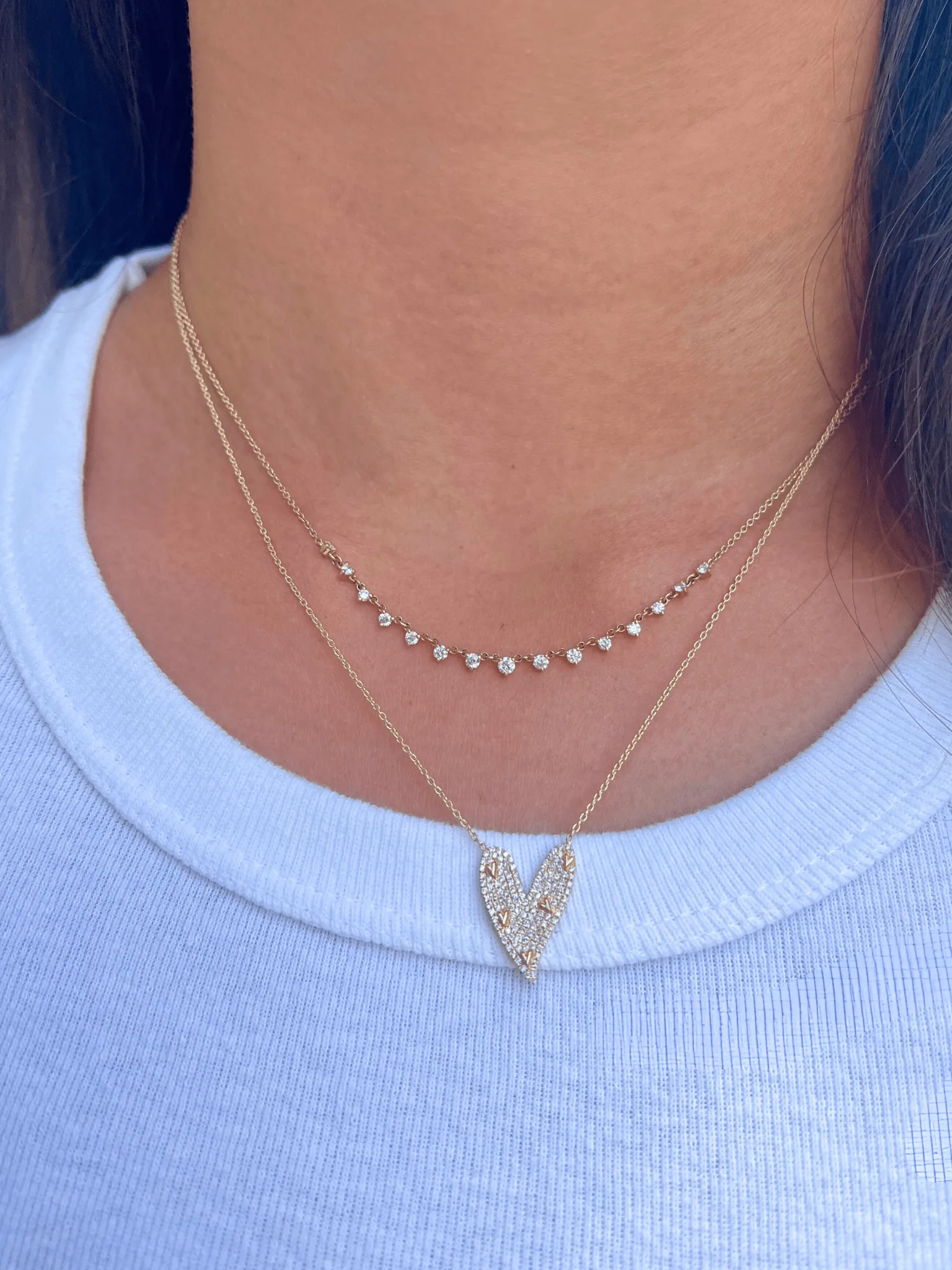 Heidi Heart Necklace 14K