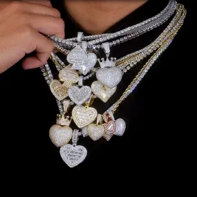 Iced out Heart Pendant