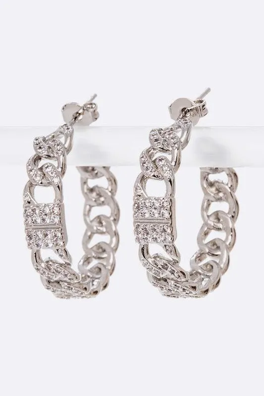 Iconic Chain Link Hoop Earrings