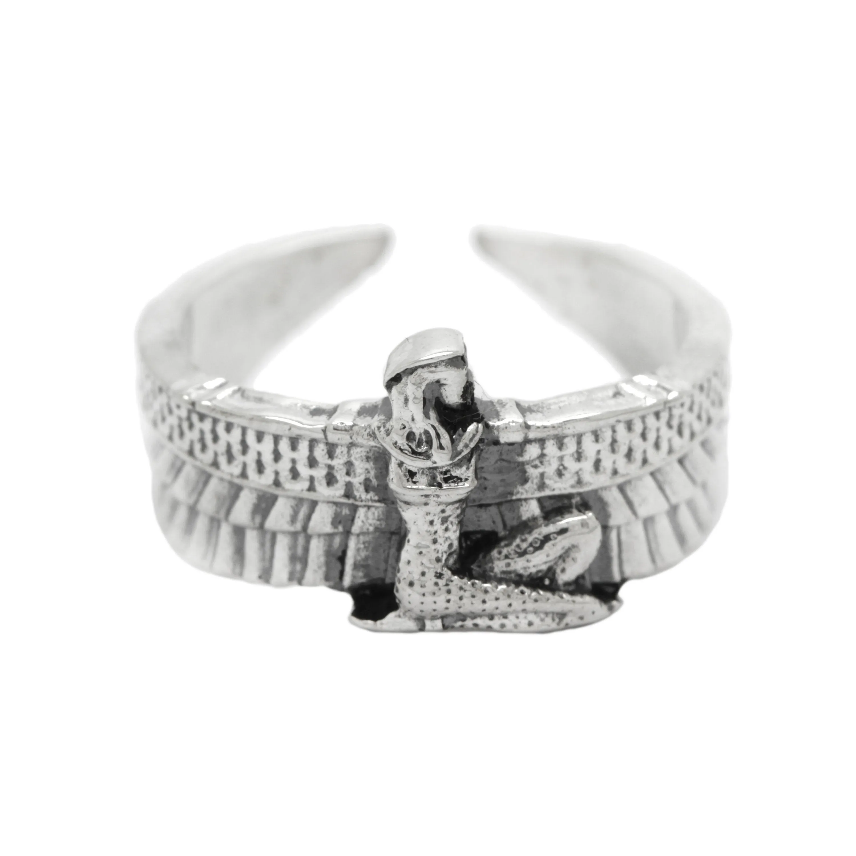 Isis Ancient Egyptian Goddess Women's Ring Silver 925