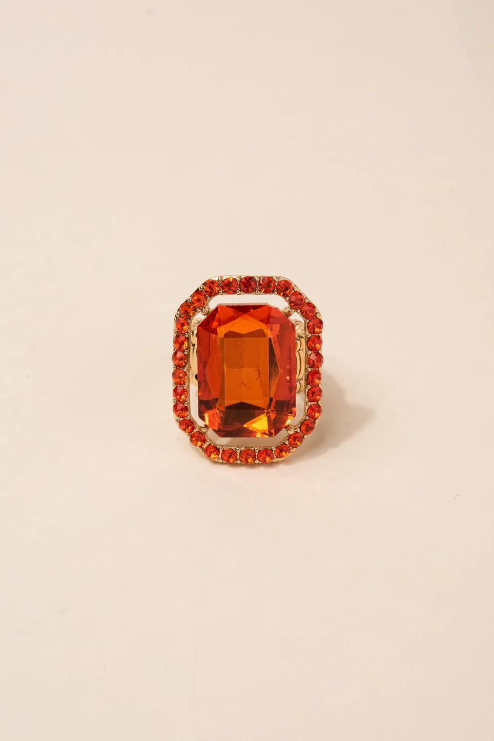 Karina Rectangular Stone Ring