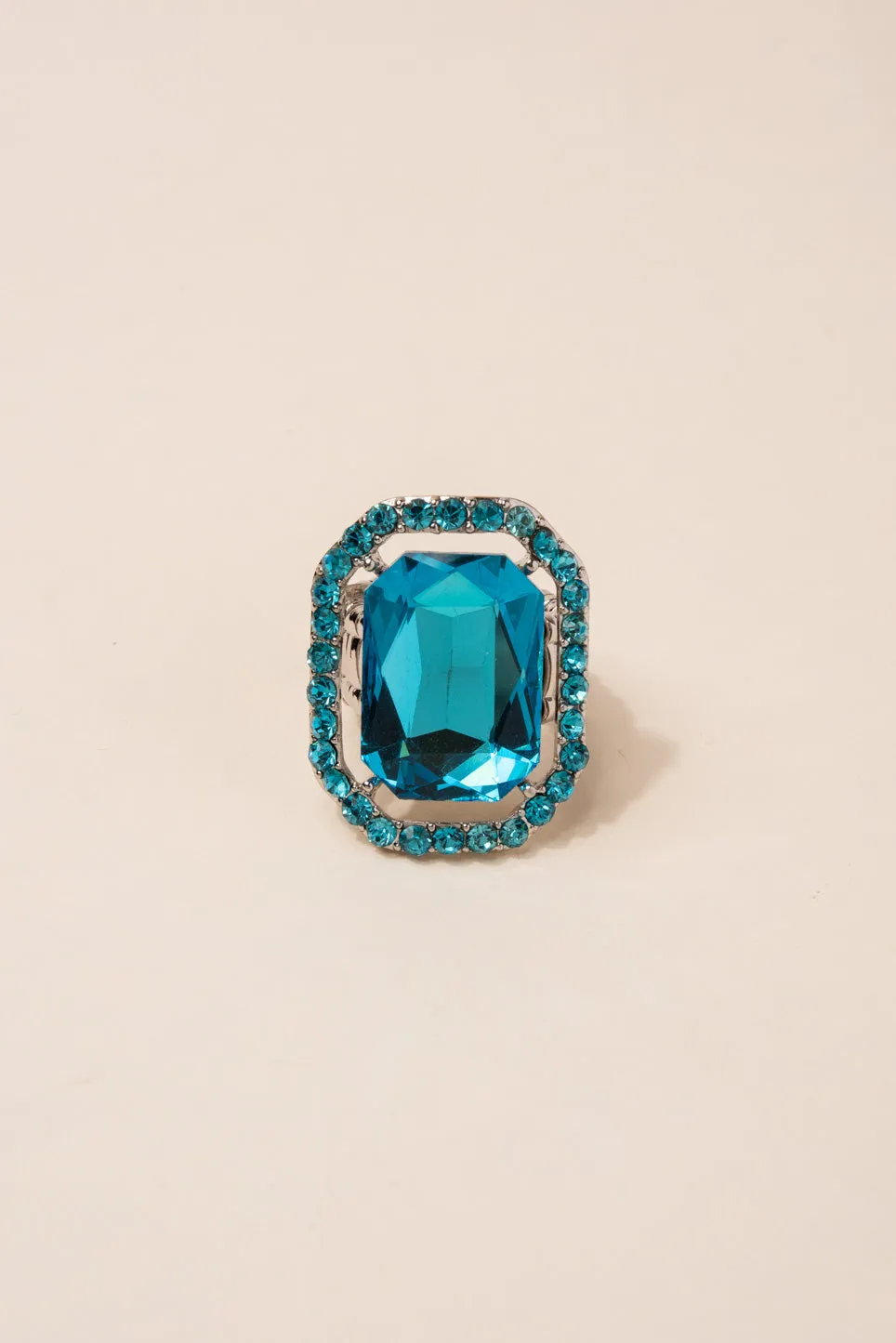 Karina Rectangular Stone Ring