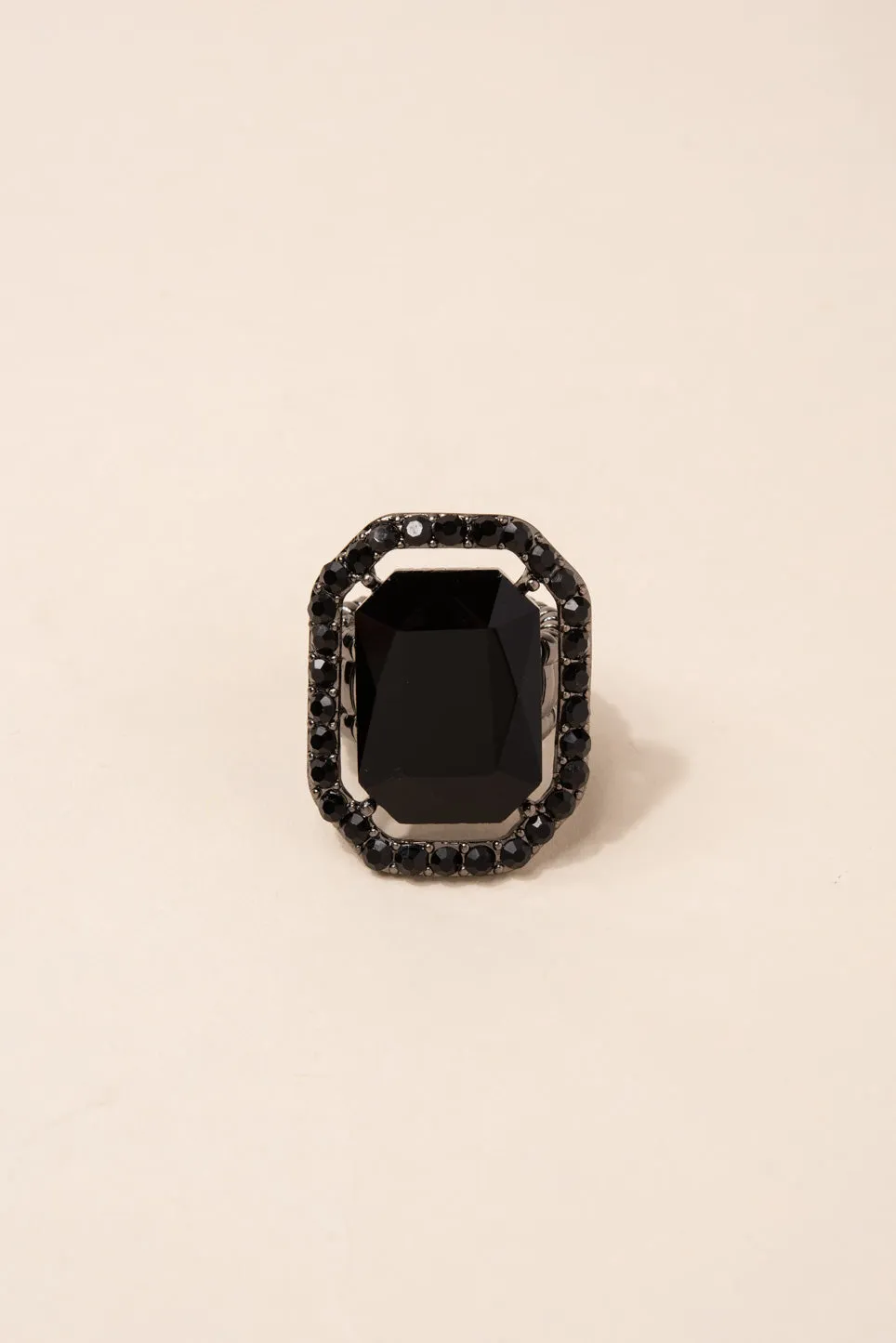 Karina Rectangular Stone Ring