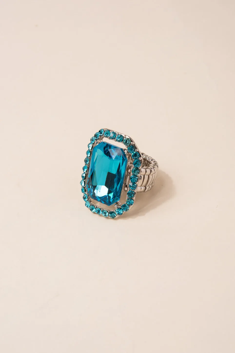 Karina Rectangular Stone Ring