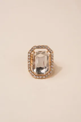 Karina Rectangular Stone Ring