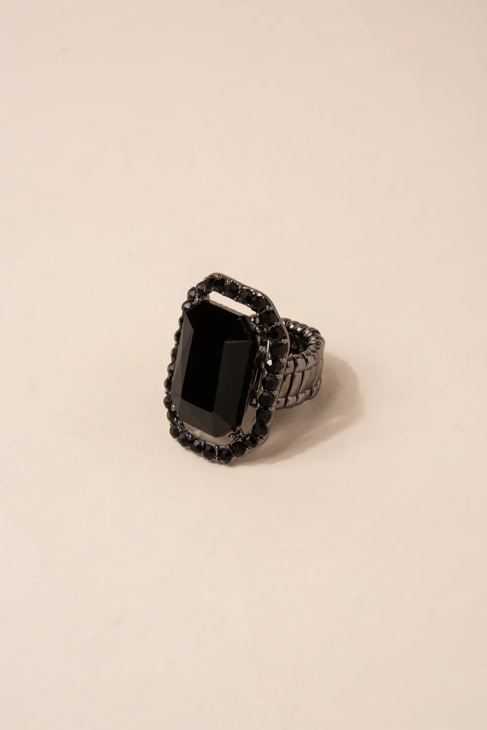 Karina Rectangular Stone Ring