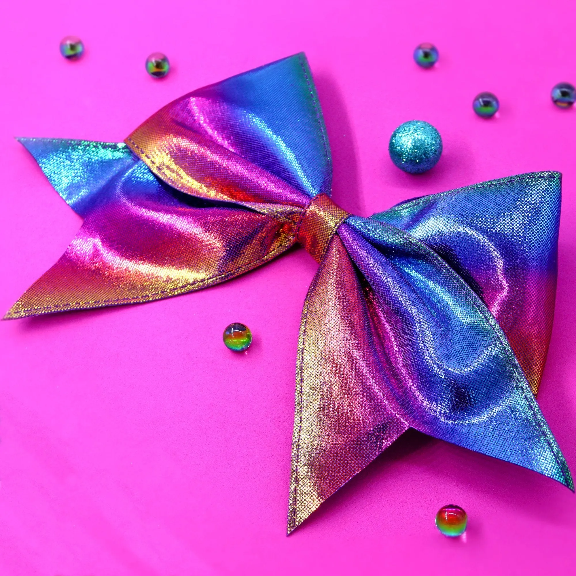 Large Mermaid Hair Bows - 4 Pack