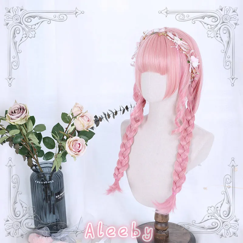 LOLITA PINK LONG CURLY WIG BY31077