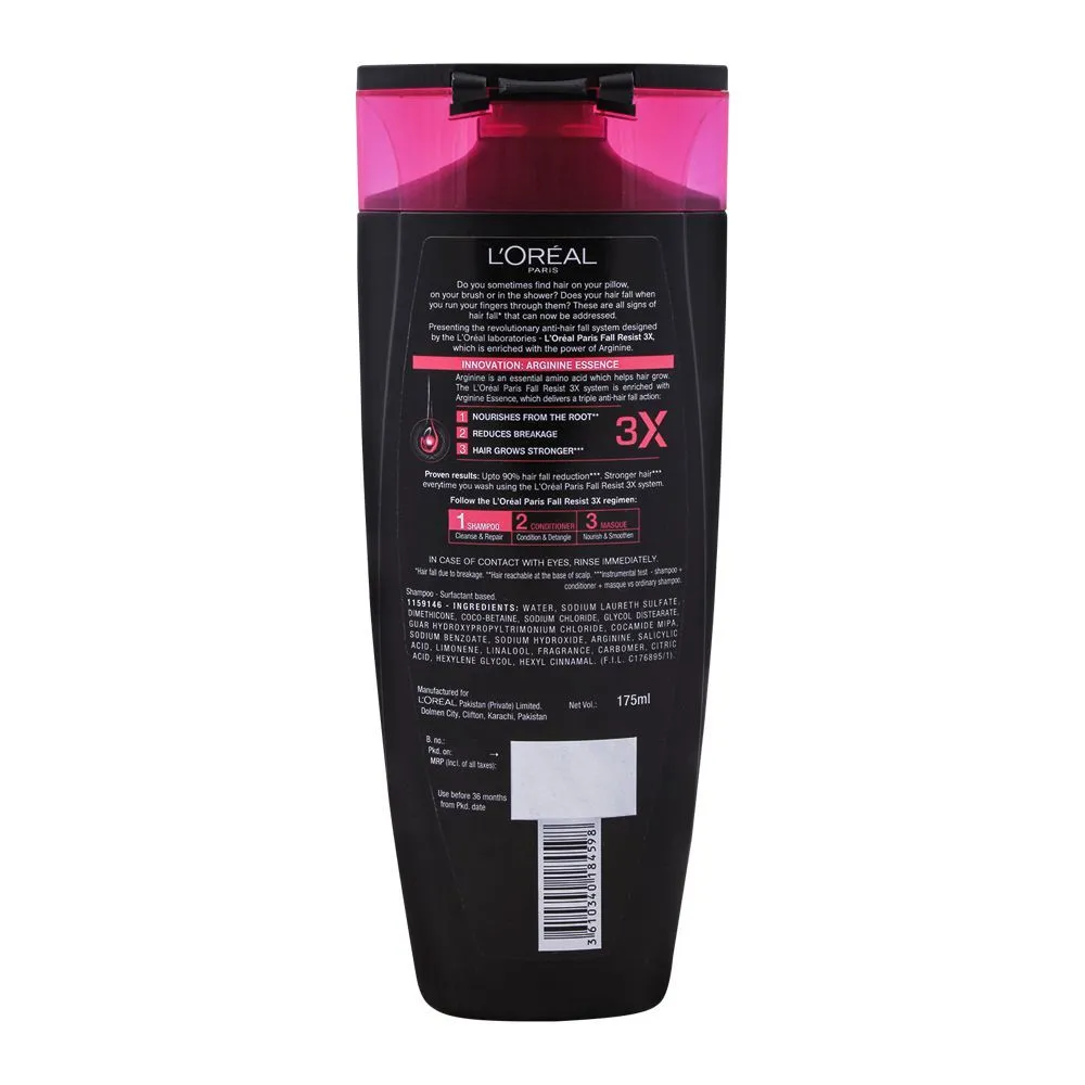 L'Oreal Paris Fall Resist 3x Anti Hair-Fall Shampoo 175ml